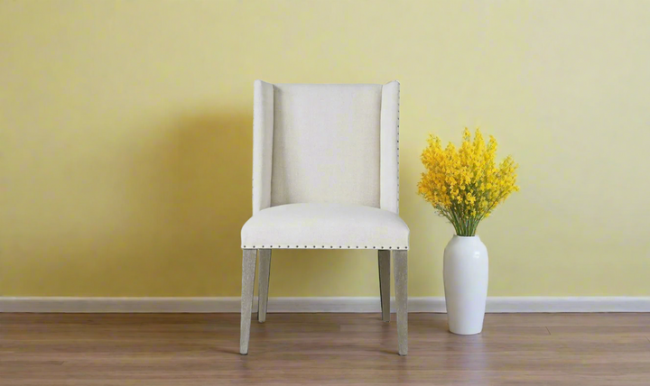 Universal Furniture Tyndall Fabric Dining Chair in Cream