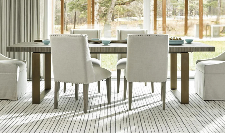 Universal Furniture Tyndall Fabric Dining Chair in Cream