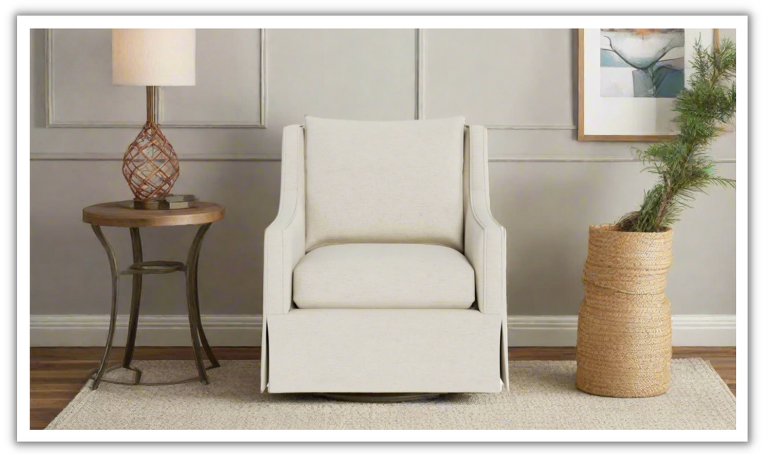 Universal Hudson Swivel Chair in Beige-jennifer furniture