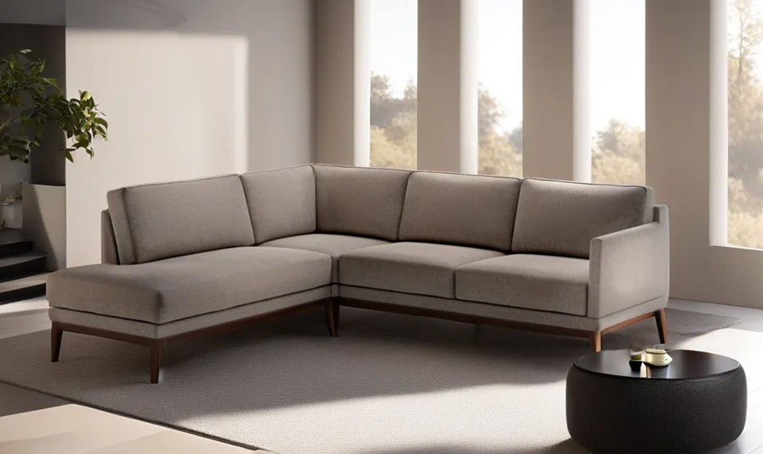Luonto Viola L-Shaped Fabric Sectional Sofa-Jennifer Furniture