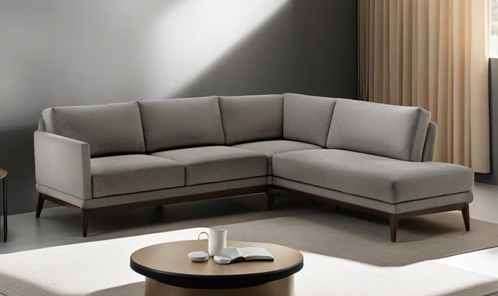 Luonto Viola L-Shaped Fabric Sectional Sofa-Jennifer Furniture