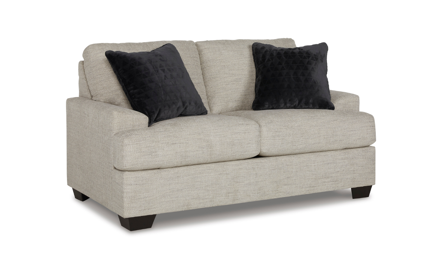 Vayda Stationary Fabric Living Room Set With Fur Accent Pillows-Jennifer Furniture