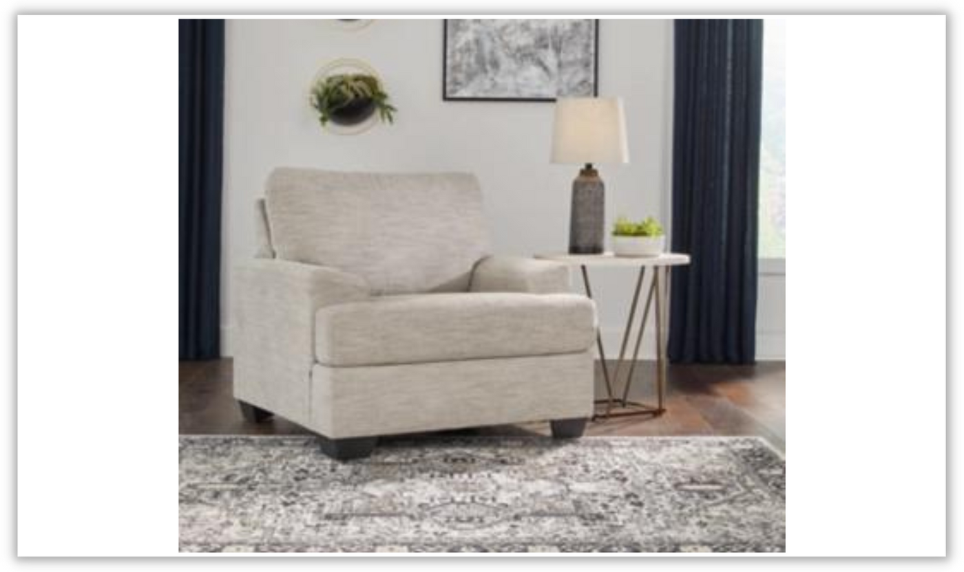 Vayda Living Room Set With Fur accent pillows