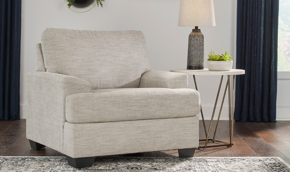 Vayda Chair With Fur accent pillows-Jennifer Furniture