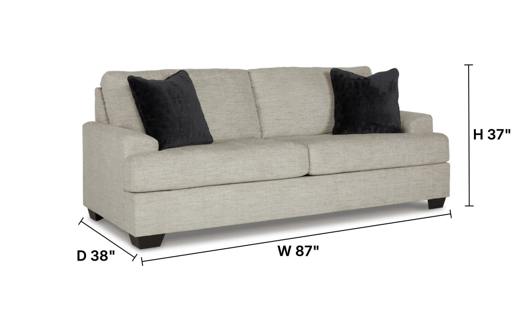 Vayda Stationary Fabric Living Room Set With Fur Accent Pillows-Jennifer Furniture