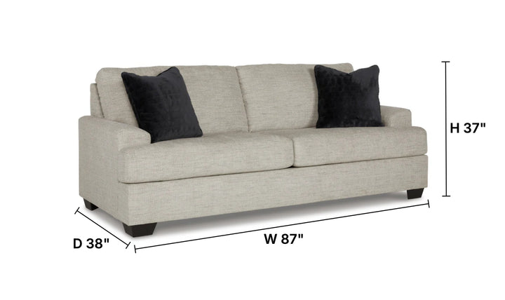 Vayda Stationary Fabric Living Room Set With Fur Accent Pillows-Jennifer Furniture