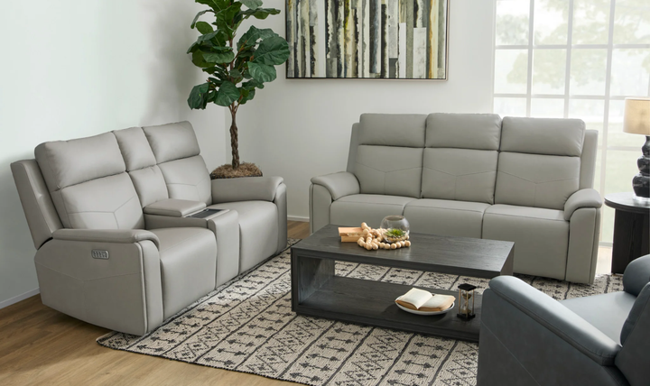 Flexsteel Vernon Fabric Power Reclining Living Room Set with Heat & Massage - Jennifer Furniture