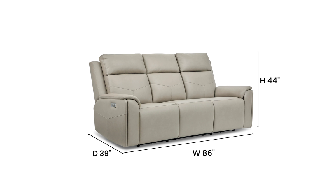 Flexsteel Vernon Fabric Power Reclining Living Room Set with Heat & Massage - Jennifer Furniture