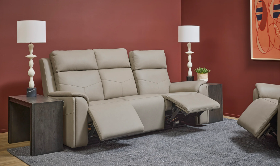 Flexsteel Vernon Fabric Power Reclining Living Room Set with Heat & Massage - Jennifer Furniture