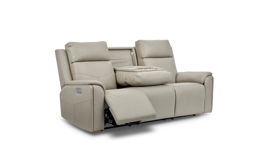 Flexsteel Vernon Fabric Power Reclining Living Room Set with Heat & Massage