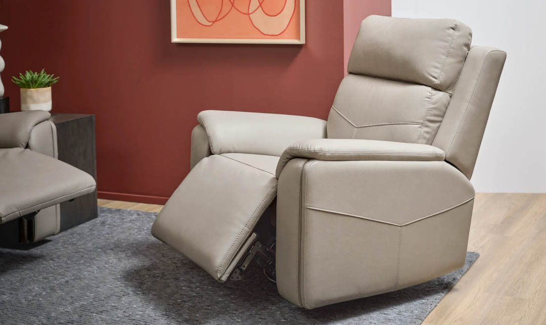 Flexsteel Vernon Fabric Power Swivel Gliding Recliner Chair with Heat & Massage - Jennifer Furniture