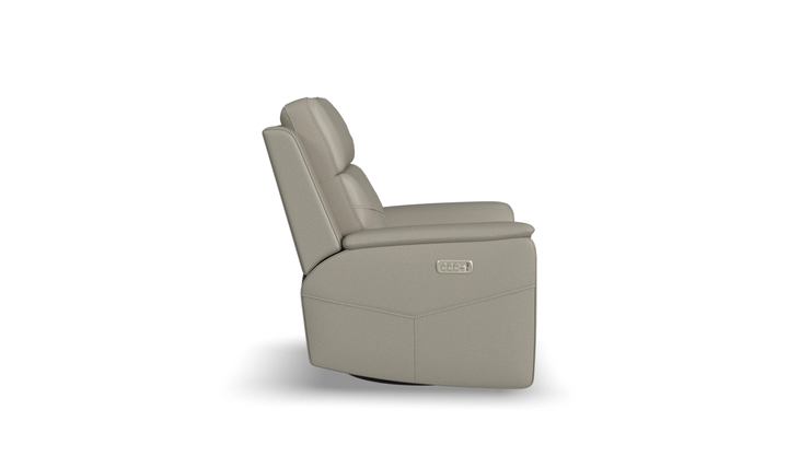 Flexsteel Vernon Fabric Power Reclining Living Room Set with Heat & Massage - Jennifer Furniture