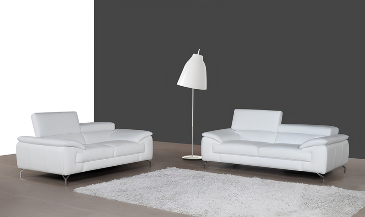 Jennifer Italia Vision 2-Seater Leather Sofa with Adjustable Headrest - Jennifer Furniture