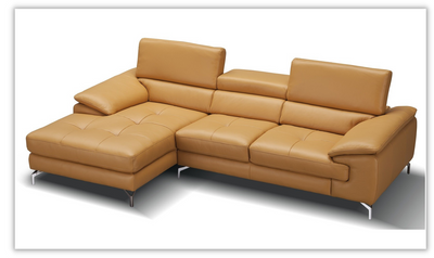 Buy Vision Italian Leather Mini Sectional Sofa at Jennifer Furniture