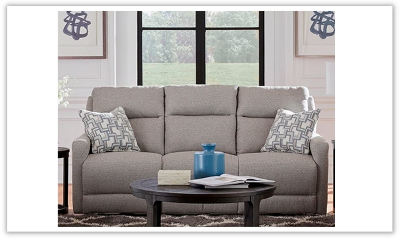 Tulen Power Reclining Living Room Set in Beige Jennifer Furniture