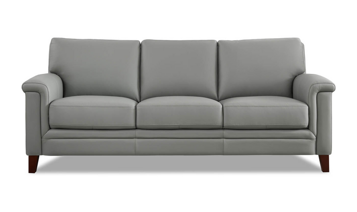 Westcott Leather 3-Seater Sofa With Wooden Legs-Jennifer Furniture