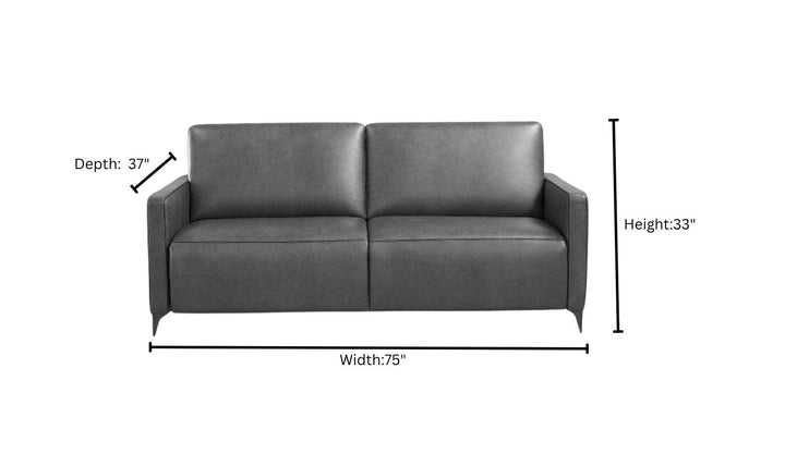 Wigan Italian Leather Queen Sleeper Sofa - Luxury Overnight Collection