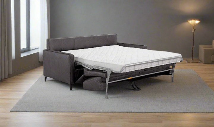 Wigan Italian Leather Queen Sleeper Sofa - Luxury Overnight Collection