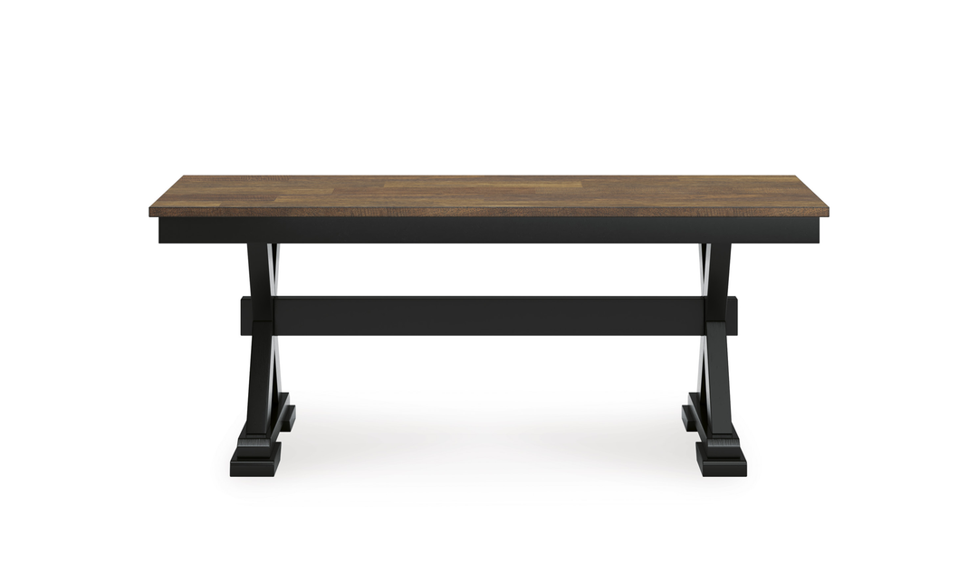 Modern Heritage Wildenauer Wooden Large Dining Room Bench - Jennifer Furniture
