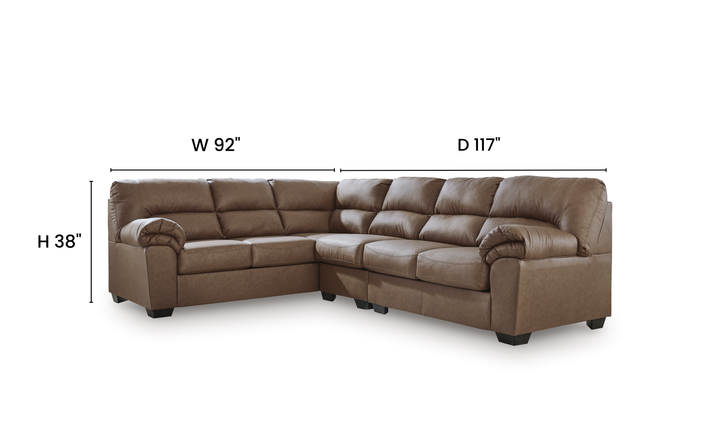Modern Heritage WillowBend 3-Piece Sectional Sofa