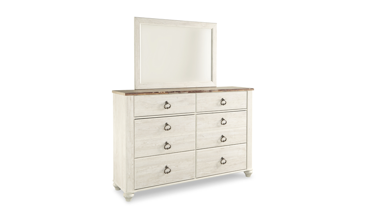 Modern Heritage Willowton Dresser and Mirror - Jennifer Furniture