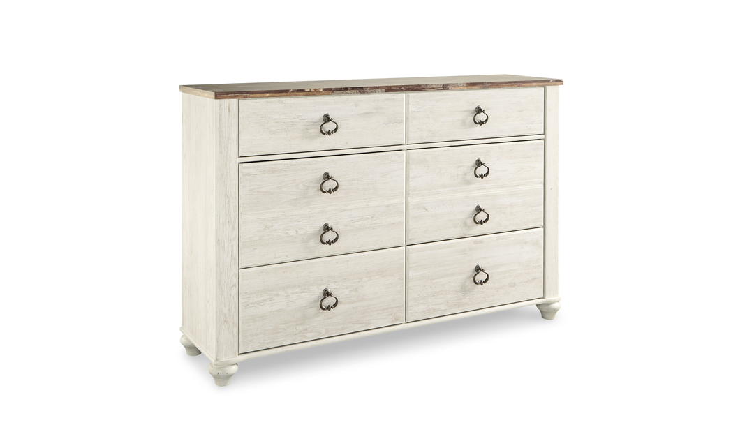Modern Heritage Willowton Dresser and Mirror - Jennifer Furniture