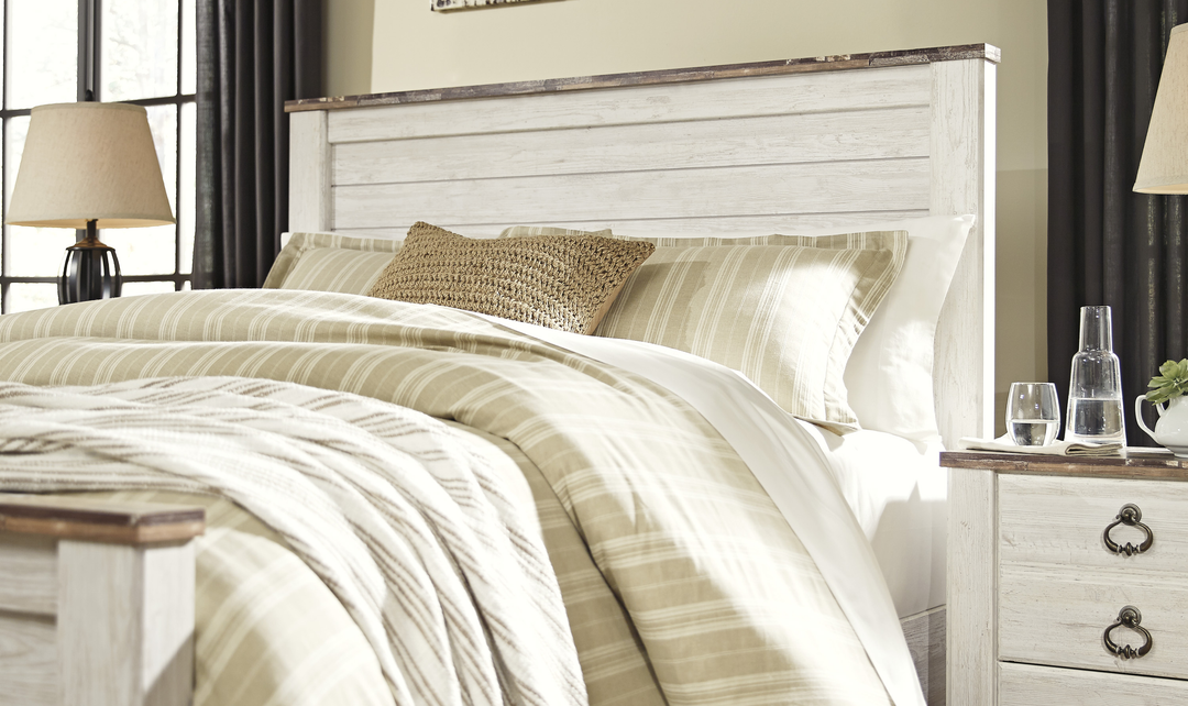 Modern Heritage Willowton Queen Panel Bed - Jennifer Furniture