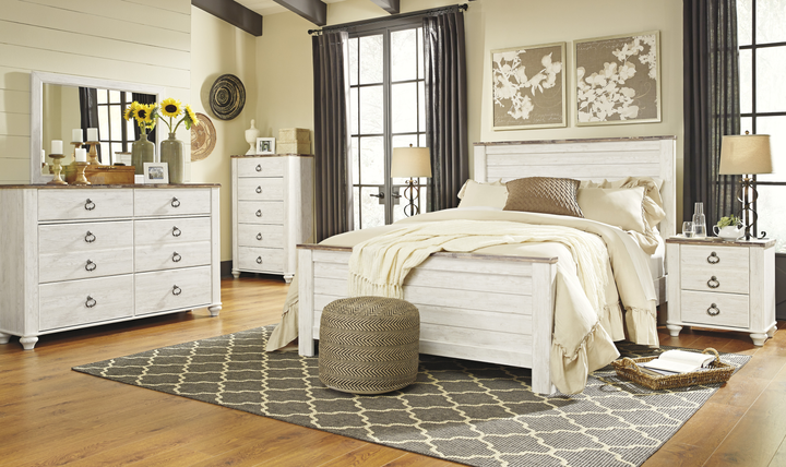 Modern Heritage Willowton 5-Piece Queen Bedroom Set in Wood