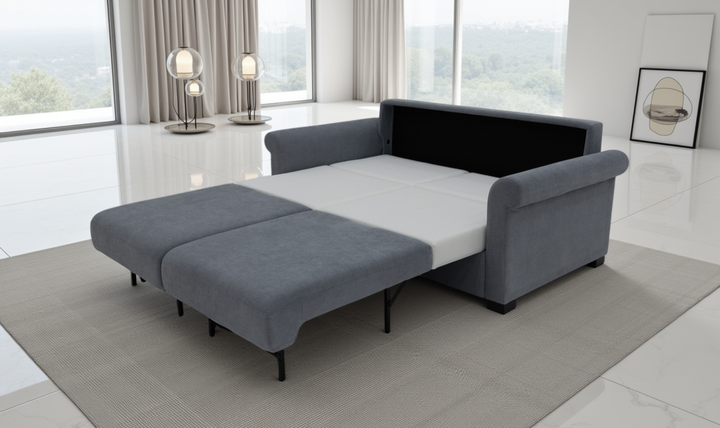 Klaussner Winslowe Fabric Sleeper Sofa With Rolled Arms-Jennifer Furniture