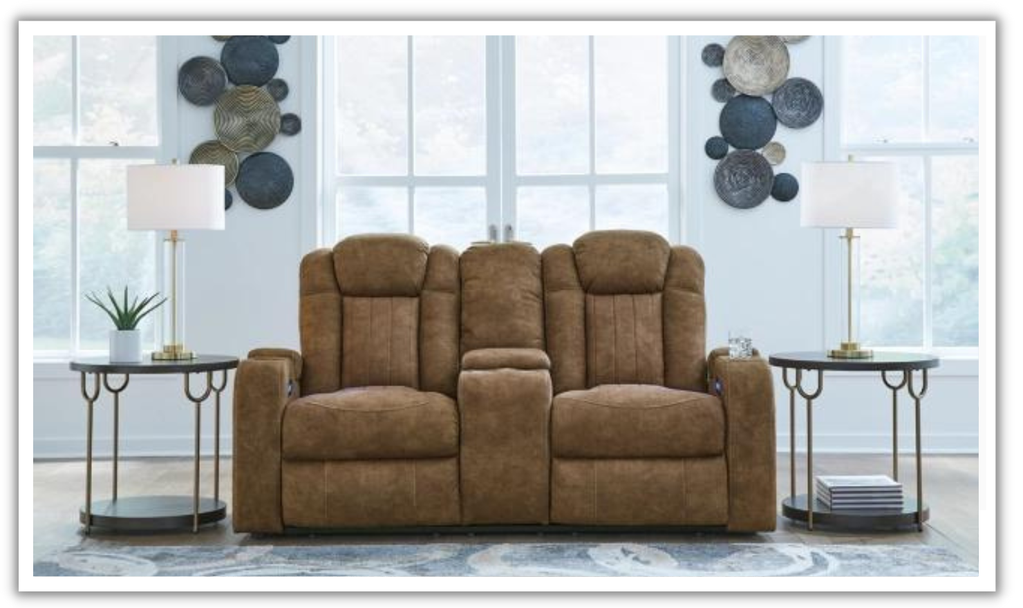 Wolfridge Leather Power Reclining Living Rom Set With Storage Console (2/3 Pieces)