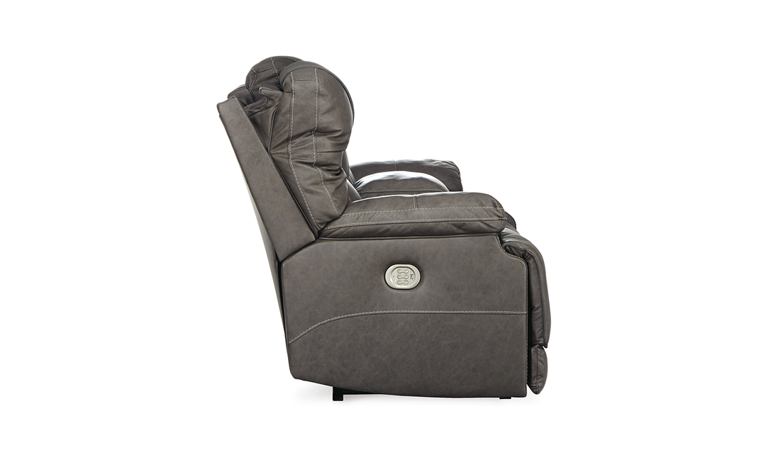 Wurstrow 2 Seater Power Reclining Loveseat in Leather