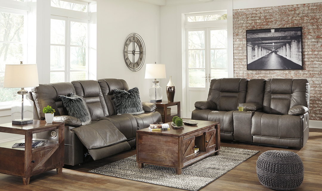 Wurstrow 3 Seater Power Reclining Sofa in Leather