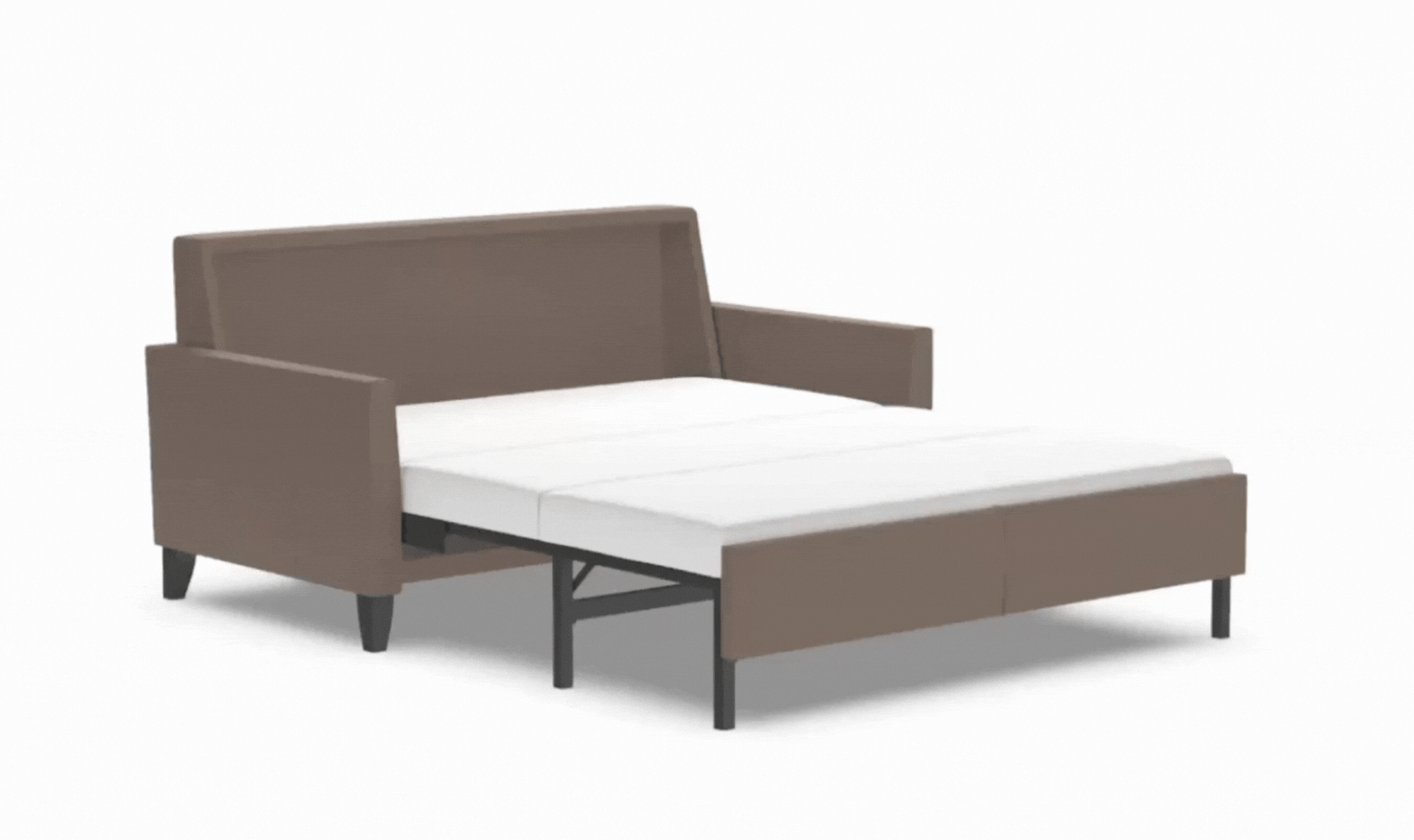 American Leather Comfort Sleeper Harris With High Wood Leg
