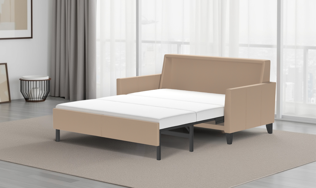 American Leather Harris Comfort Sleeper With High Wood Leg-Jennifer Furniture