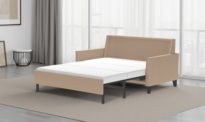 American Leather Harris Comfort Sleeper With High Wood Leg-Jennifer Furniture