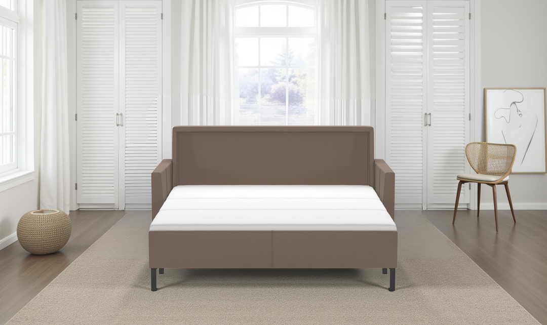 American Leather Harris Comfort Sleeper With High Wood Leg-Jennifer Furniture