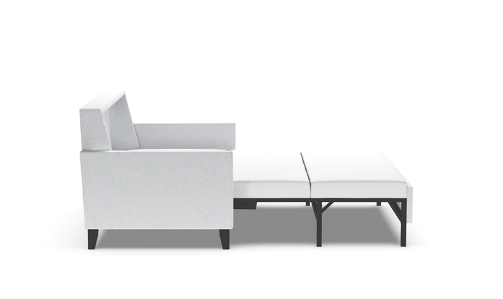 American Leather Harris Comfort Sleeper With High Wood Leg-Jennifer Furniture