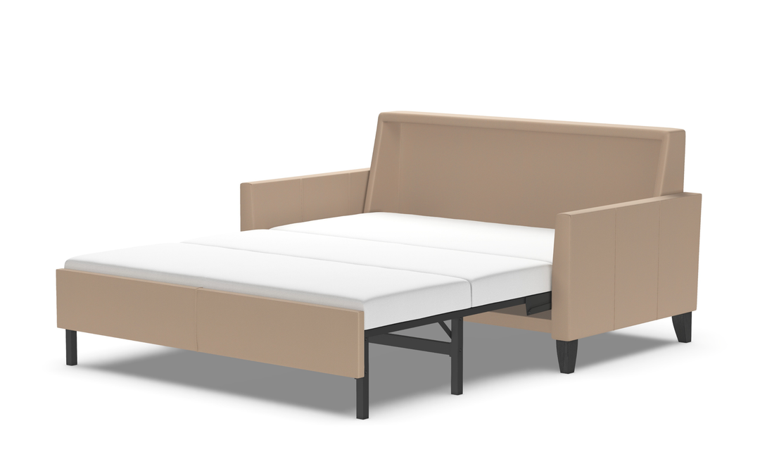 American Leather Harris Comfort Sleeper With High Wood Leg-Jennifer Furniture