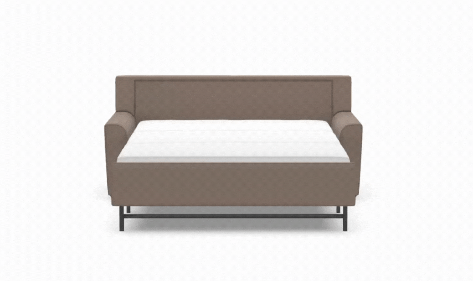 American Leather Comfort Sleeper Klein With Quarter Moon Arm Design