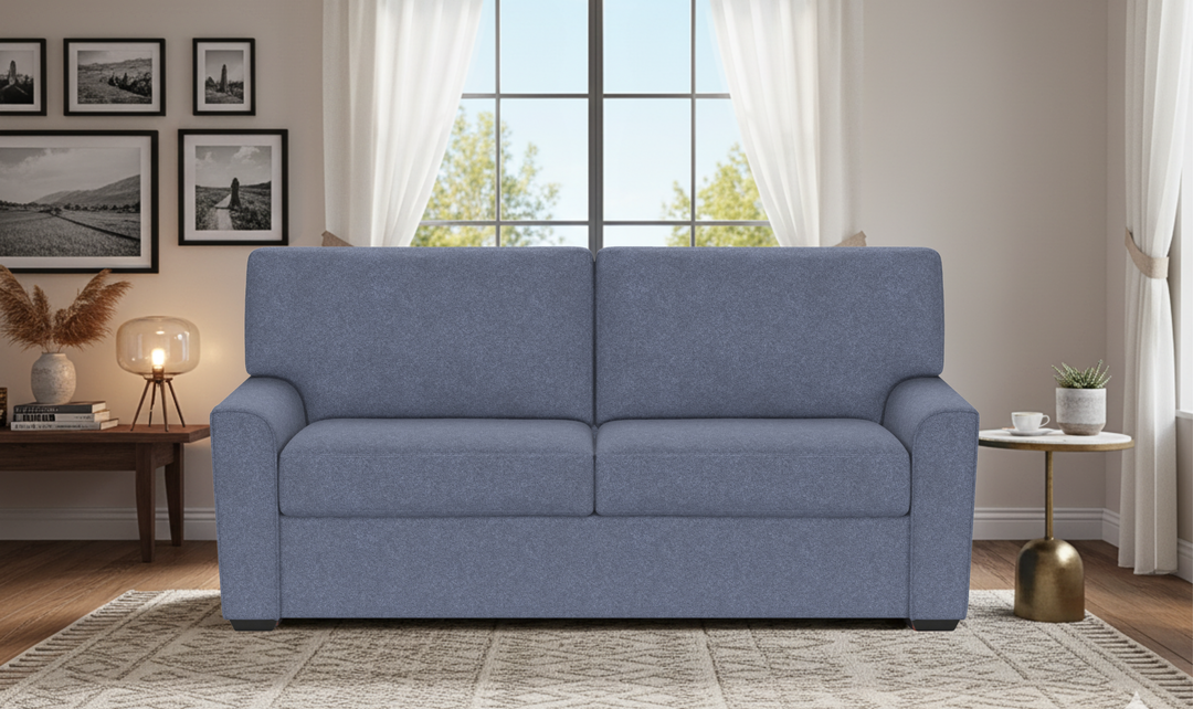 American Leather Klein Comfort Sleeper With Quarter Moon Arm Design-Jennifer Furniture