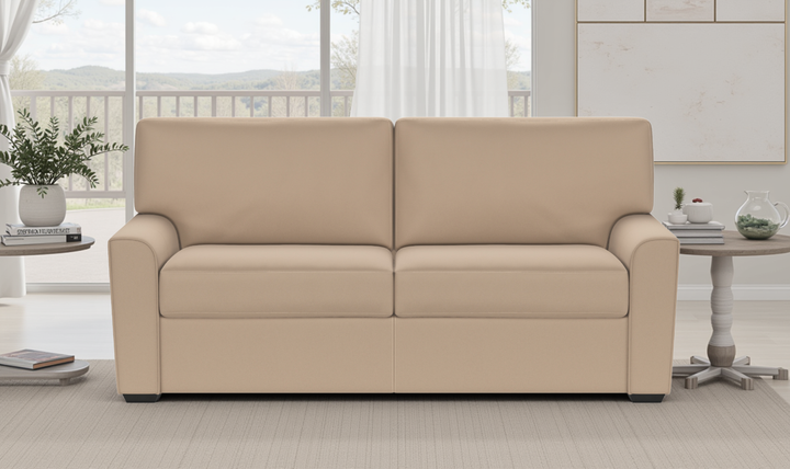 American Leather Klein Comfort Sleeper With Quarter Moon Arm Design-Jennifer Furniture