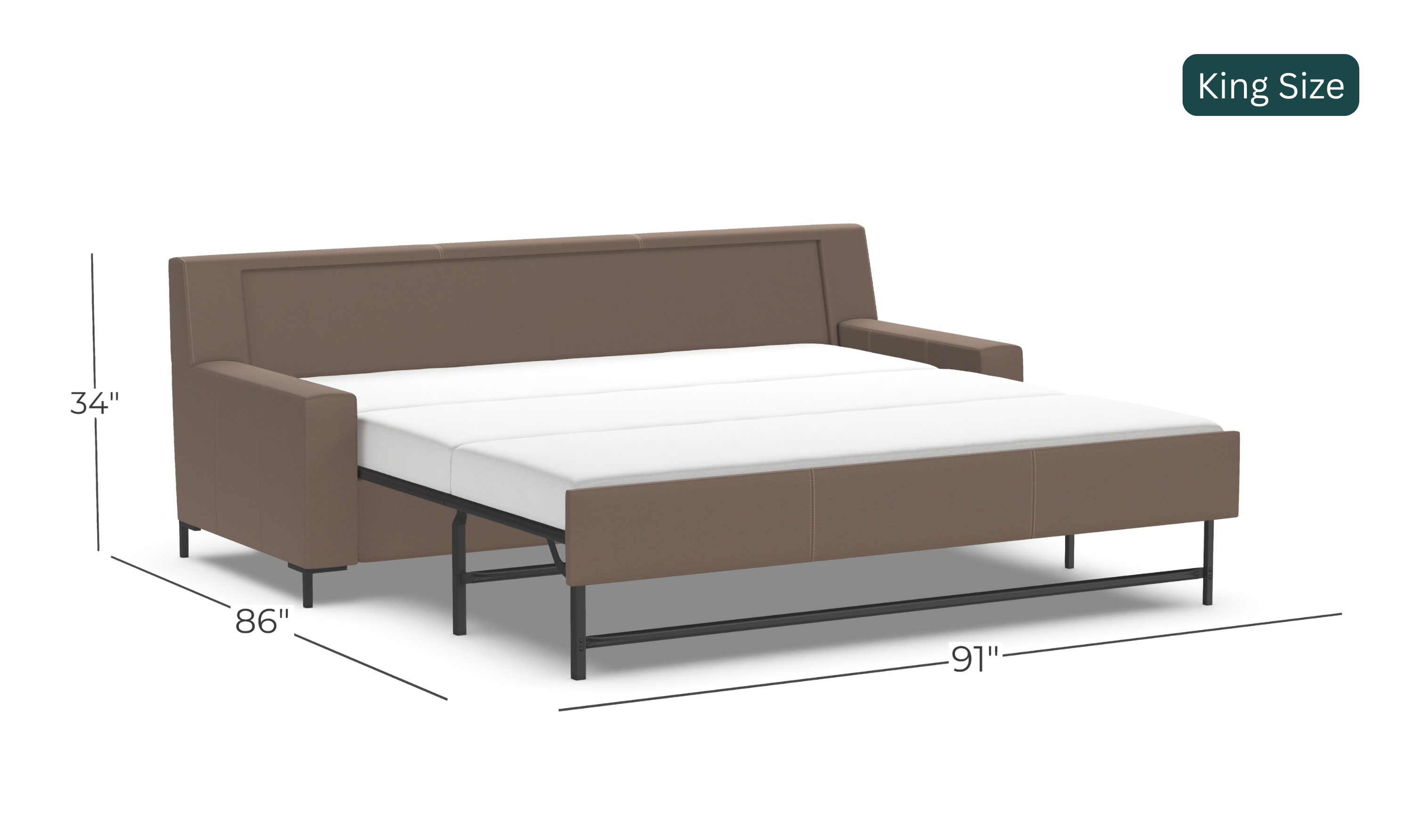 American Leather Comfort Sleeper Bryson With Track Arms