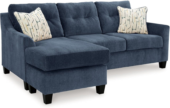 Amity Bay Queen Sofa Chaise Sleeper with Memory Foam Mattress