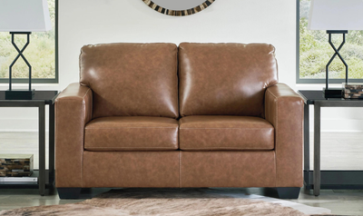 Bolsena Brown Leather Living Room Set