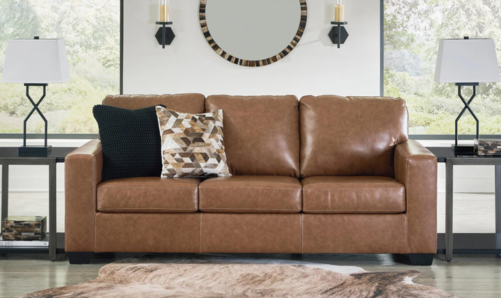 Bolsena Brown Leather Living Room Set