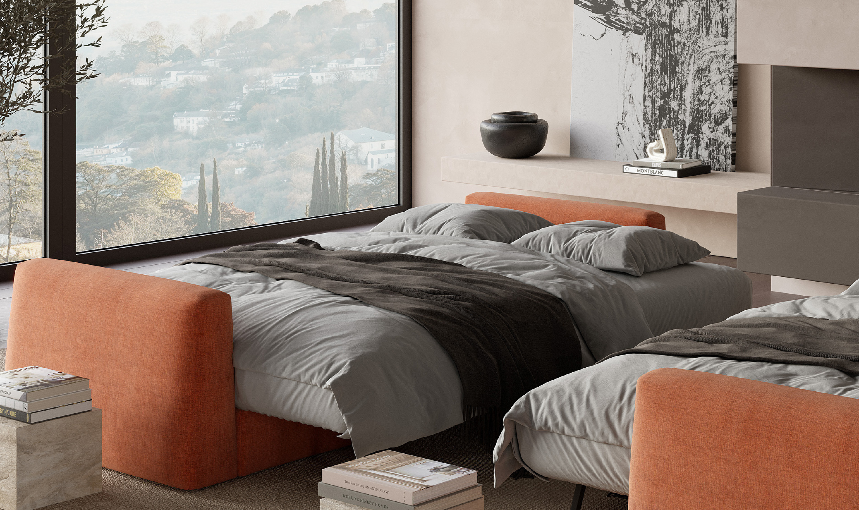 Innovation Living Cone 2-Seater Fabric Sofa Bed