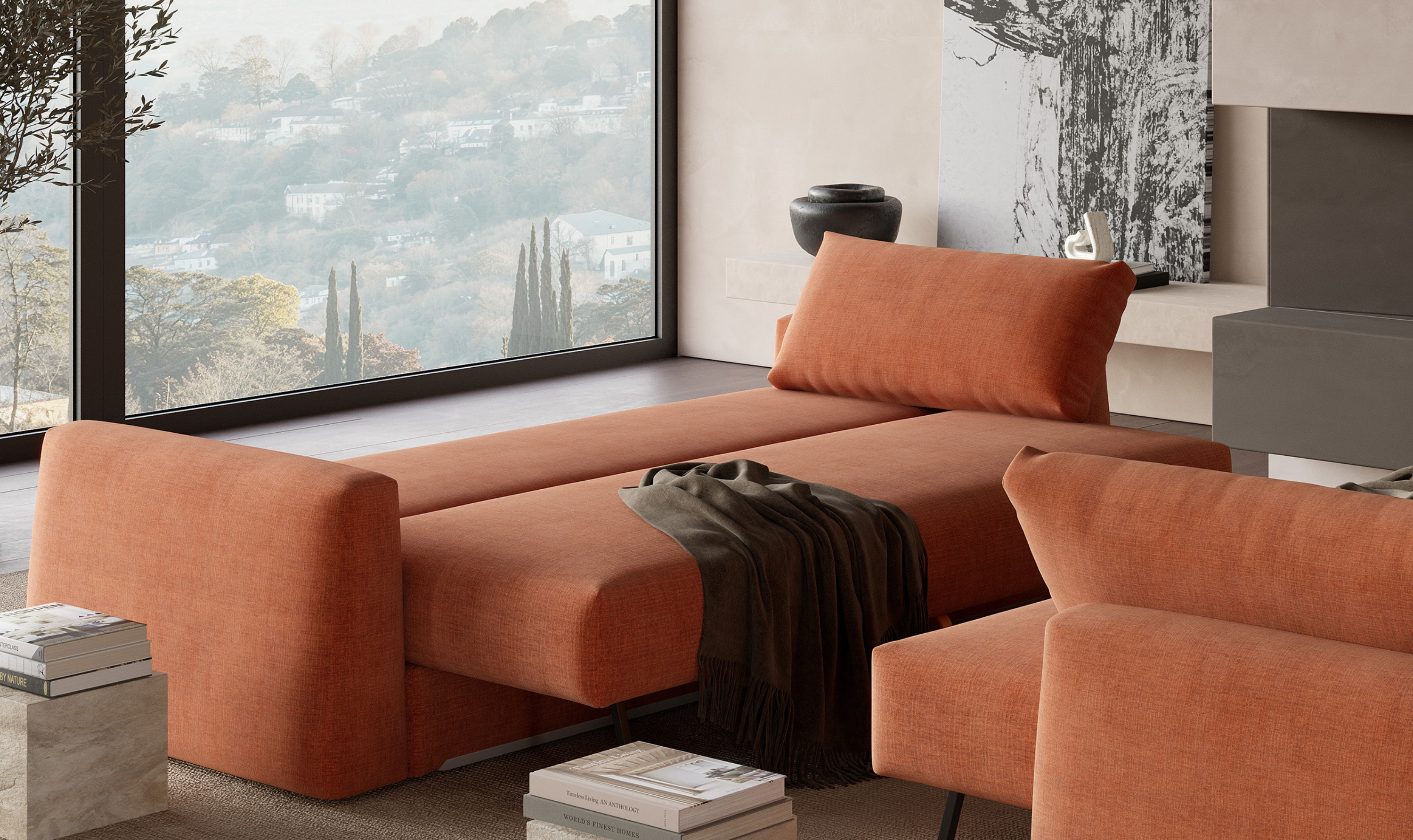 Innovation Living Cone 2-Seater Fabric Sofa Bed