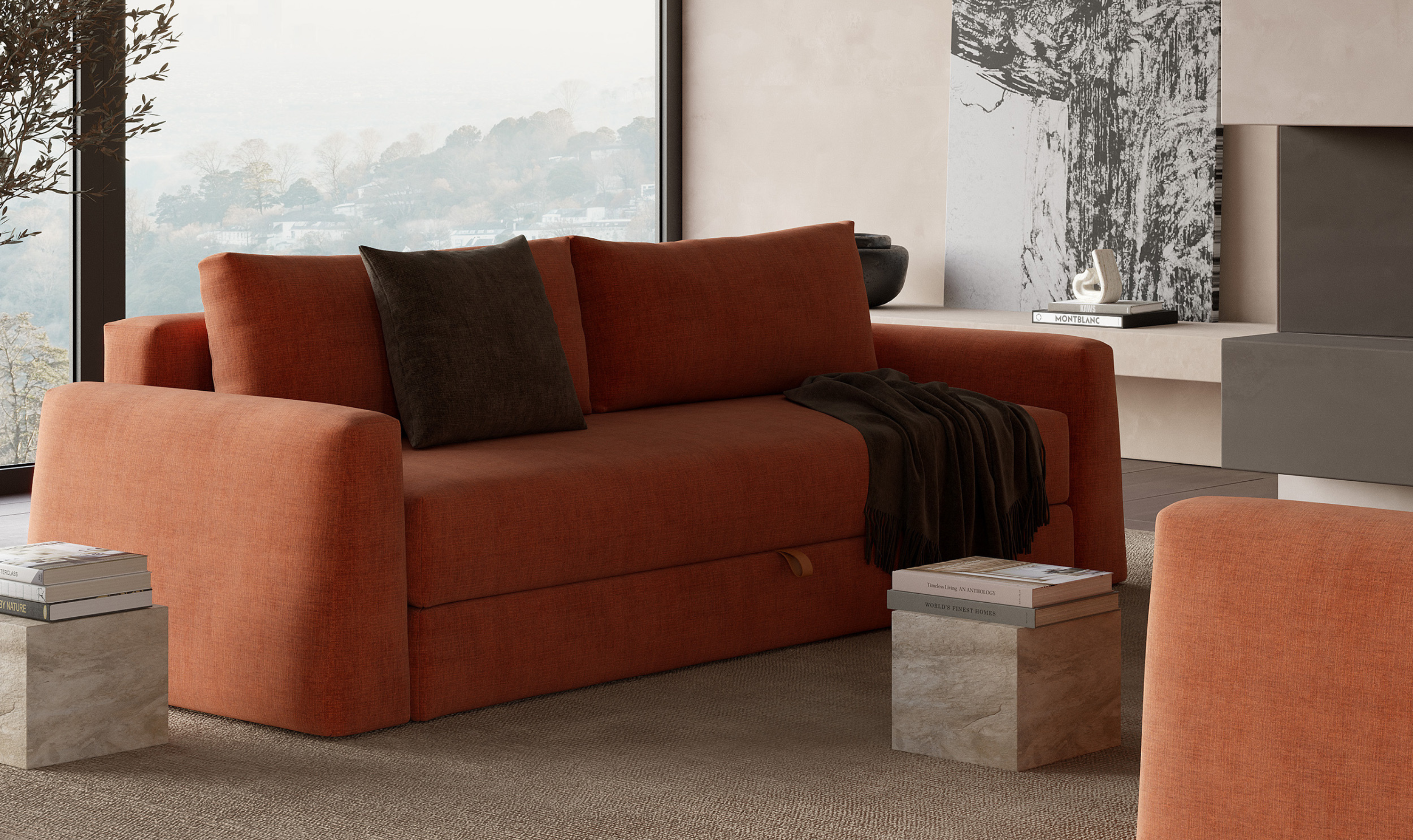 Innovation Living Cone 2-Seater Fabric Sofa Bed