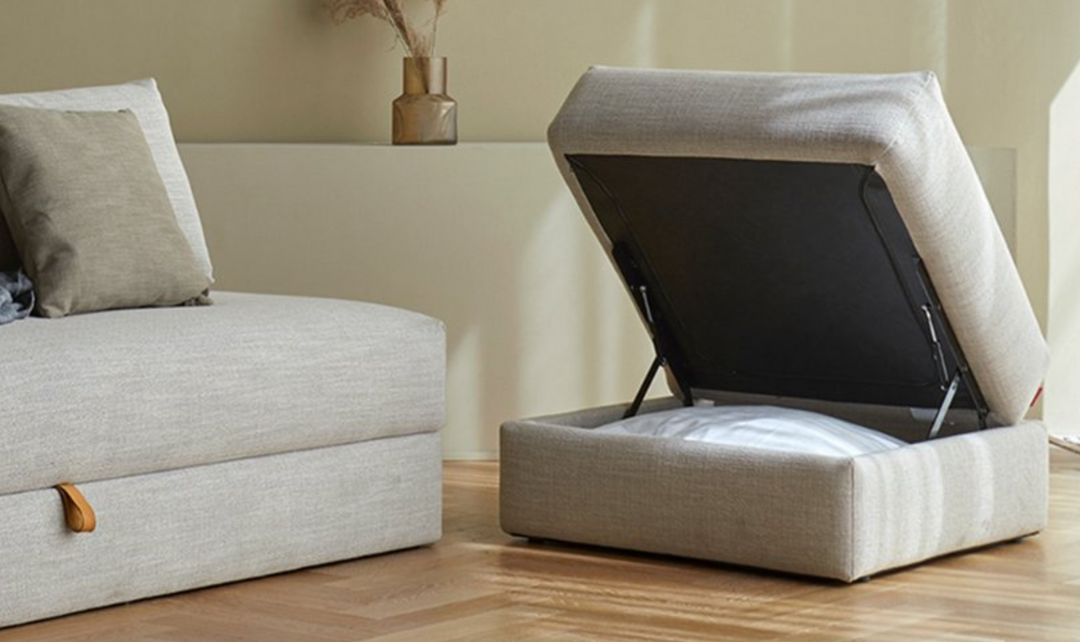 Innovation Living Cornila Multifunctional Ottoman with Built-in Storage