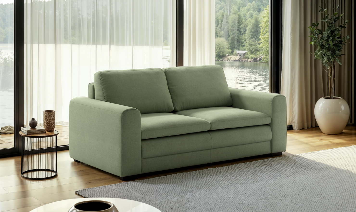 Cove Sleeper Sofa With Hybrid Deluxe Function-Jennifer Furniture